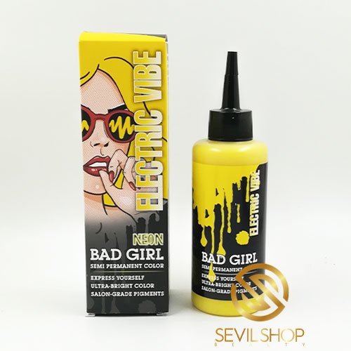 شامپو رنگ مو فانتزی بد گرل BAD GIRL مدل electric vibe