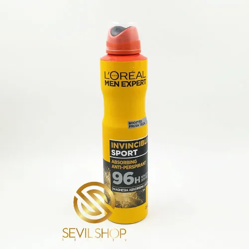 اسپری ضد تعریق مردانه لورال مدل Invincible Sport